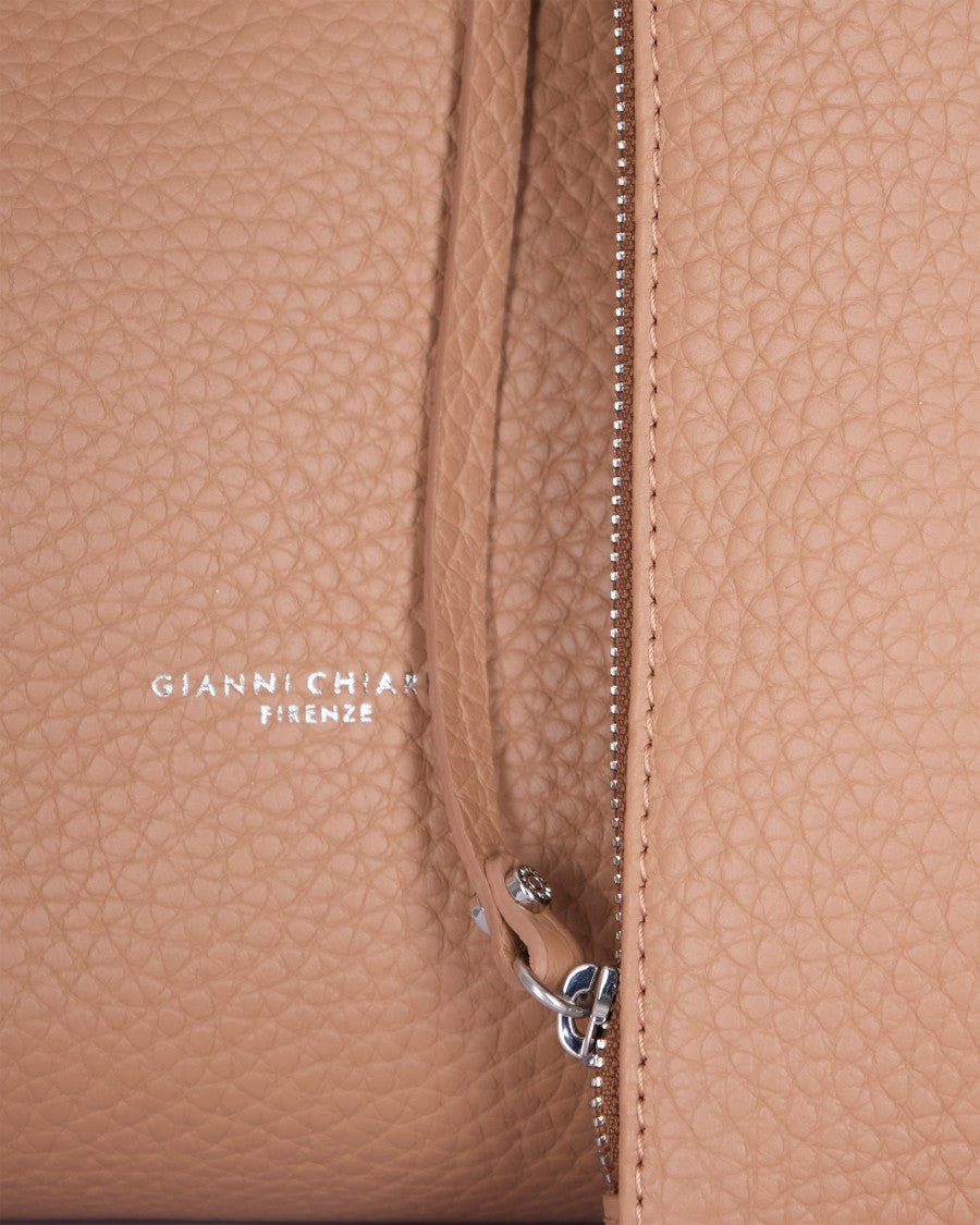 Gianni Chiarini Borsa Dua Shoulder Bag In Soft Large-Grain Leather