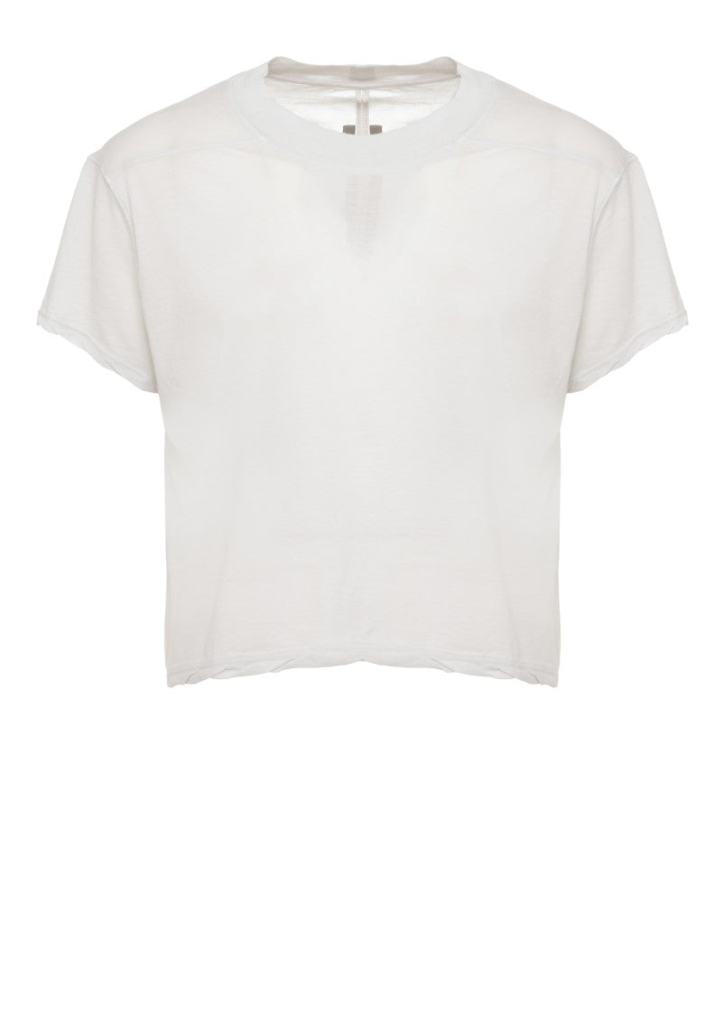 Drkshdw By Rick Owens Ivory Level T Cotton T-Shirt