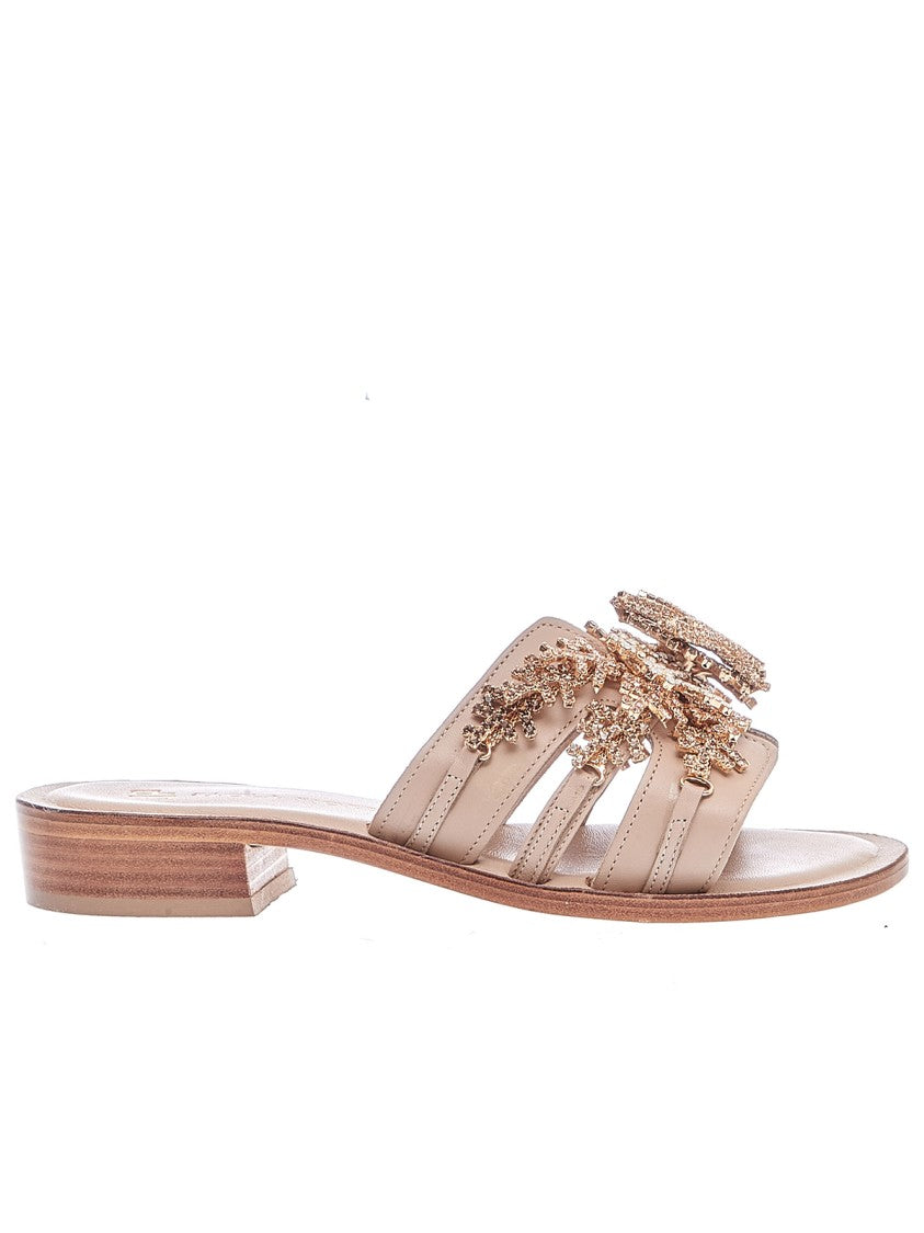 Paola Fiorenza Corals And Bronze Starfish Slipper