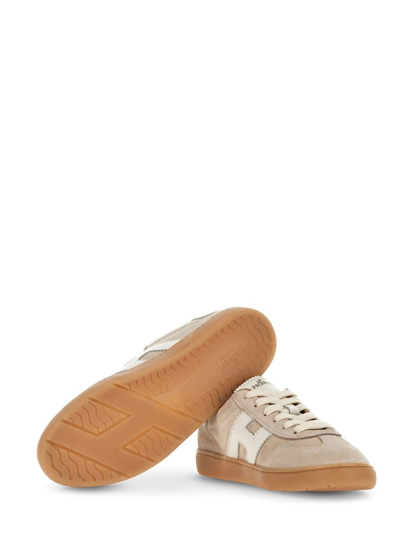 Hogan Low-Top Sneakers With Suede Leather And Contrasting Logo