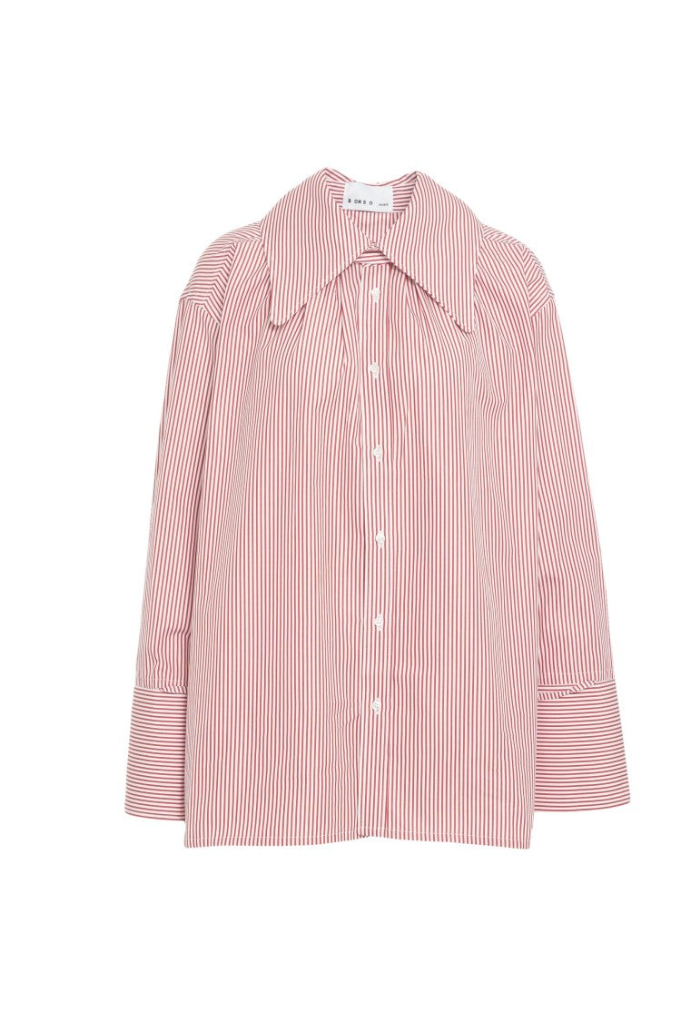 Bombo Studio Voluminous Collar Blouse With Buttoned Cuffs