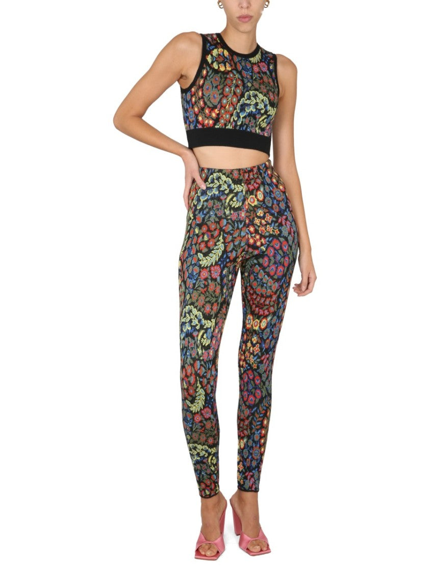 Etro Jacquard Wool Blend Top And Leggings