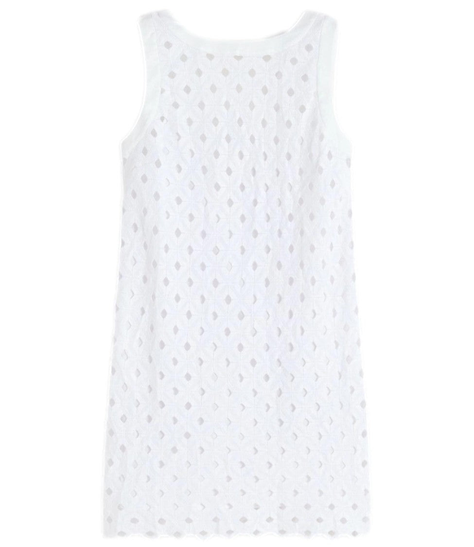 Max Mara White Cotton Blend Beach Dress