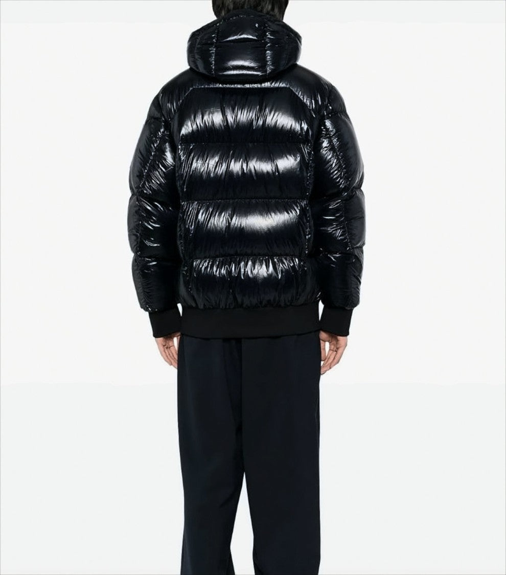 Boss Glossy Quilted Black Down Jacket