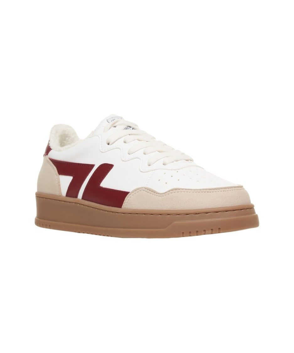 Zeta Vegan Leather Sneakers With Rounded Silhouette