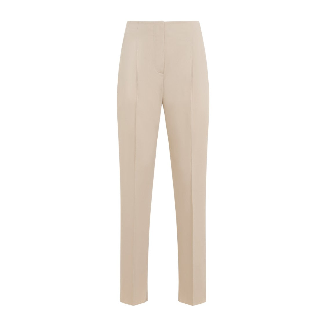 Max Mara Empoli Beige Cotton Twill Pants