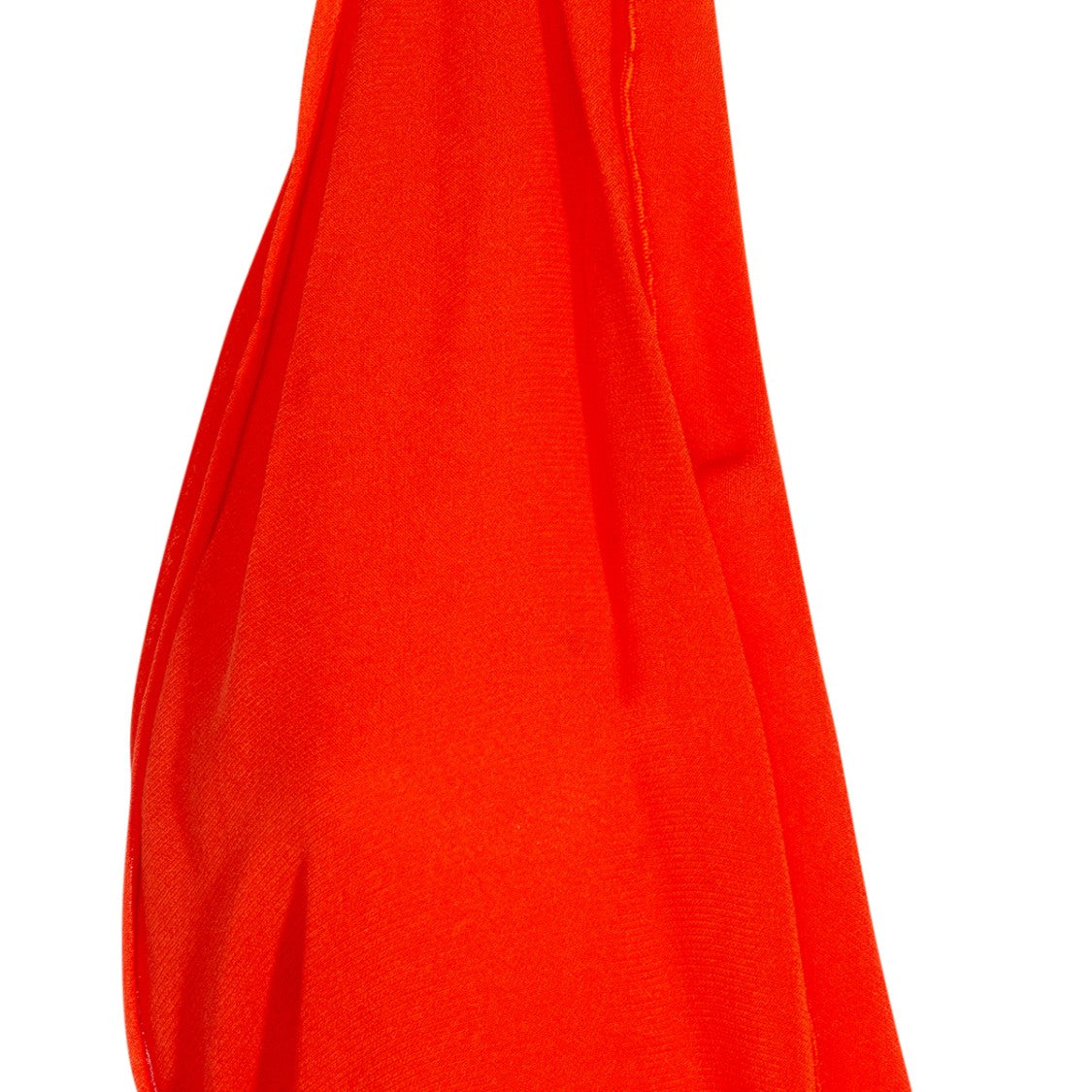 Blumarine Draped Orange Viscose Maxi Dress