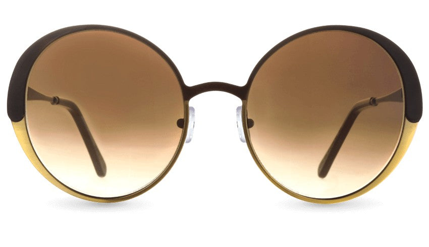 Eclipse Gradient Brown 224 Round Sunglasses