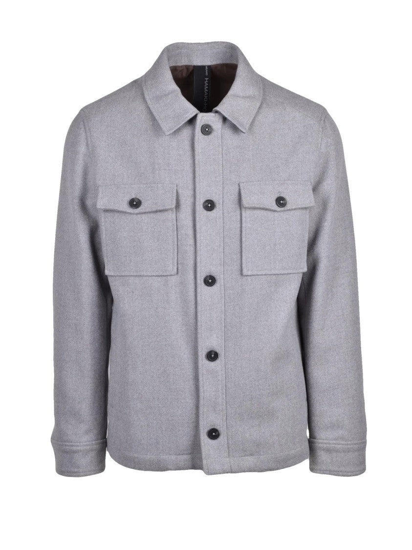Hamaki-Ho Mid-Length Coat With Button Closure And Flap Pockets