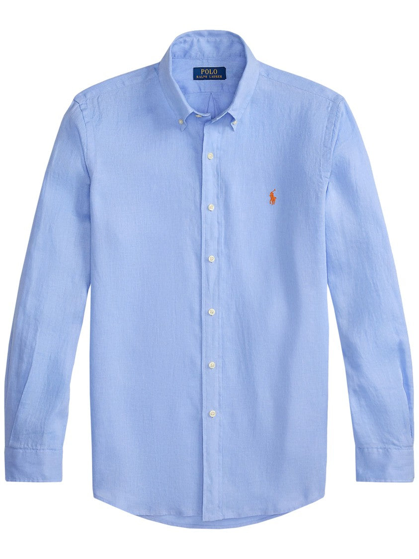 Polo Ralph Lauren Light Blue Sport Shirt Linen Sport Shirt