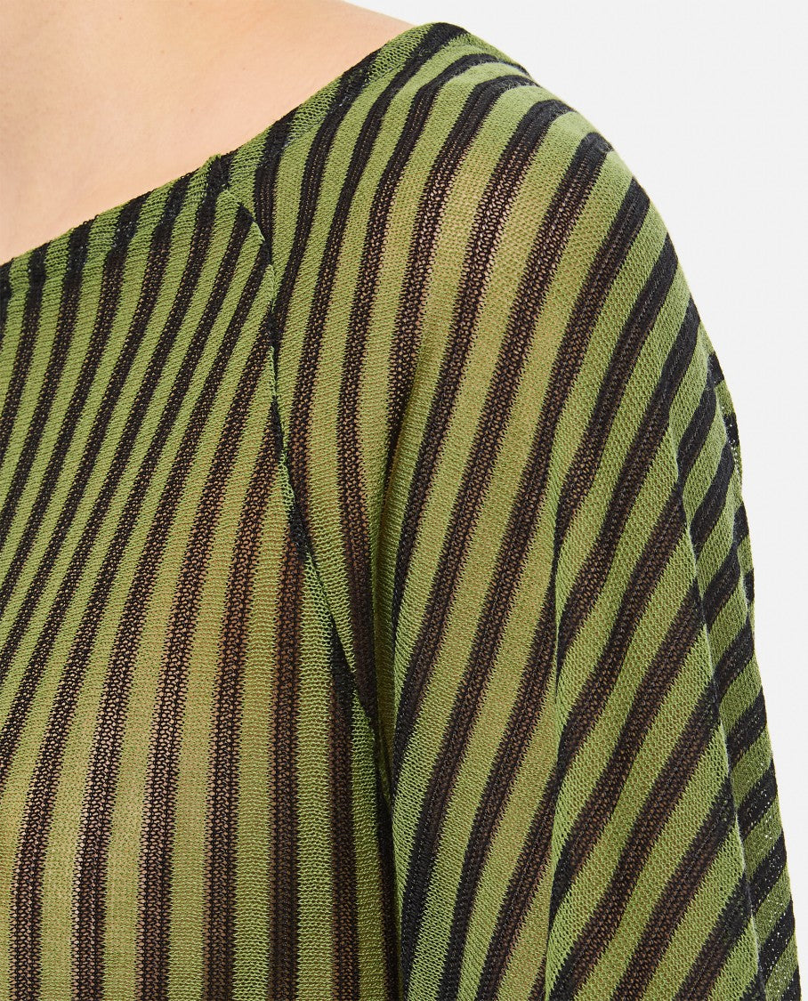 Vitelli Linen Cotton And Wool Raglan Sweater