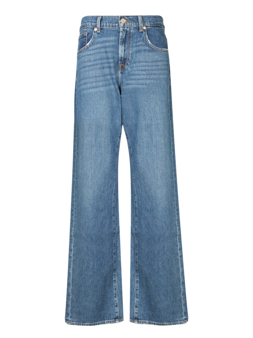 7 For All Mankind Wide-Leg Denim Jeans With Flattering Fit And Design