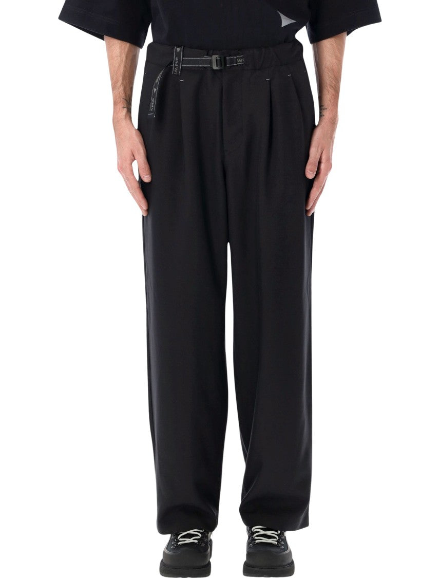 And Wander Pe Melange Twill Wide Pants