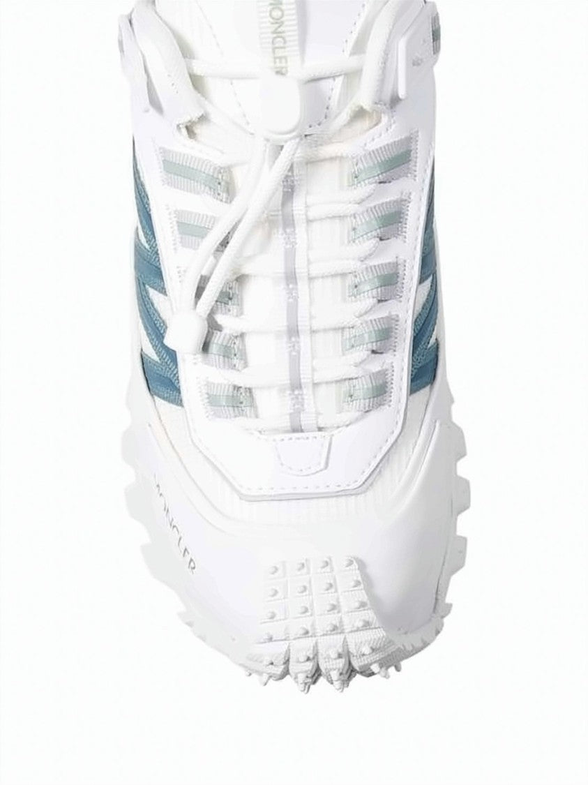 Moncler Sporty White Sneakers With Material Mix