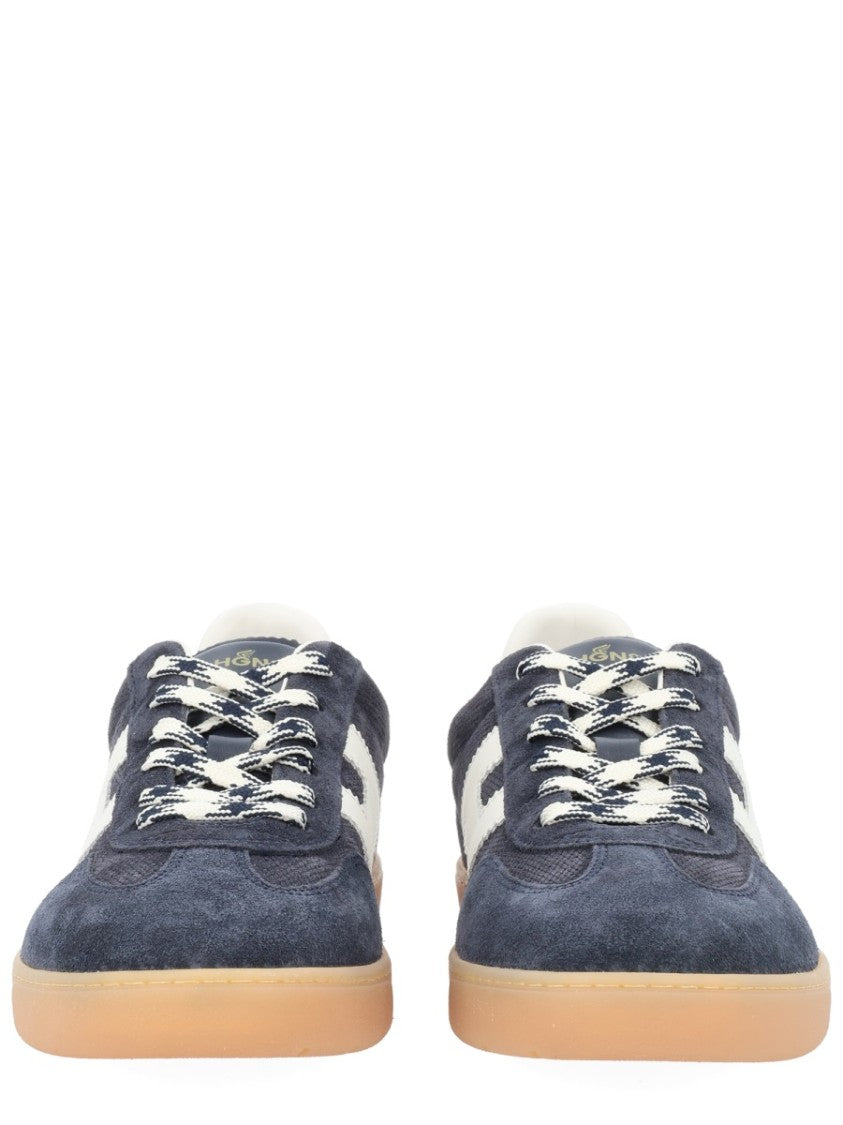 Hogan Navy Suede Leather H Sneakers