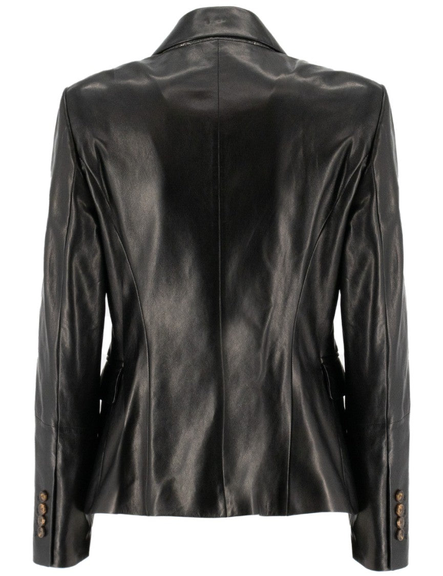 Brunello Cucinelli Soft Nappa Leather Jacket