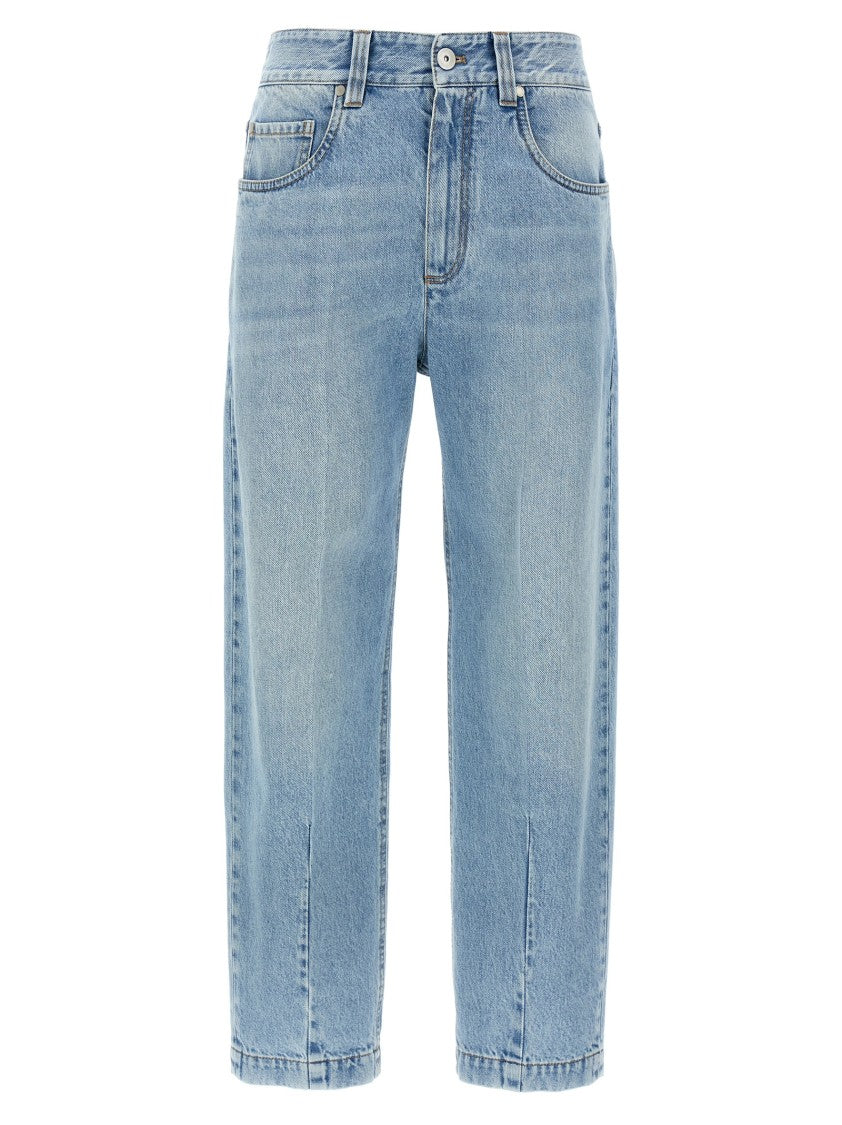 Brunello Cucinelli Delavé Cotton Denim Jeans