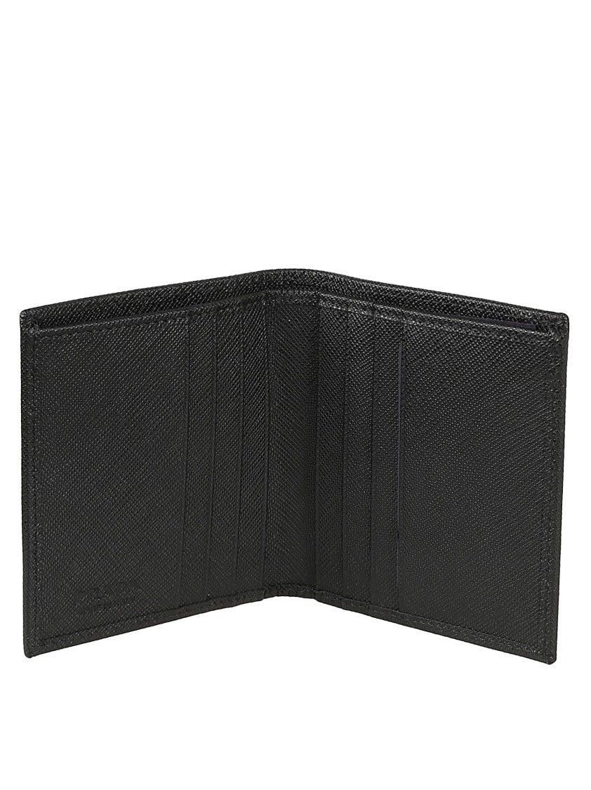 Prada Bi-Fold Wallet In Textured Recycled Nylon
