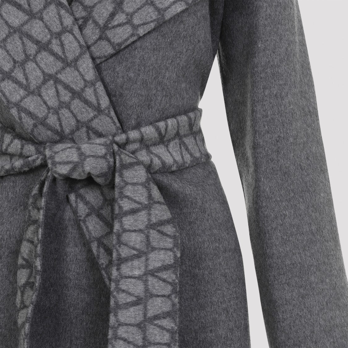 Valentino Double Grey Virgin Wool Coat