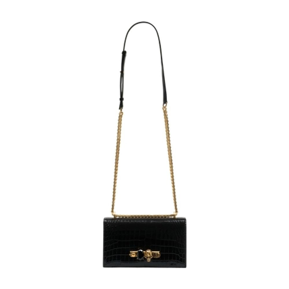 Alexander Mcqueen Jewelled Satchel Leather Crossbody