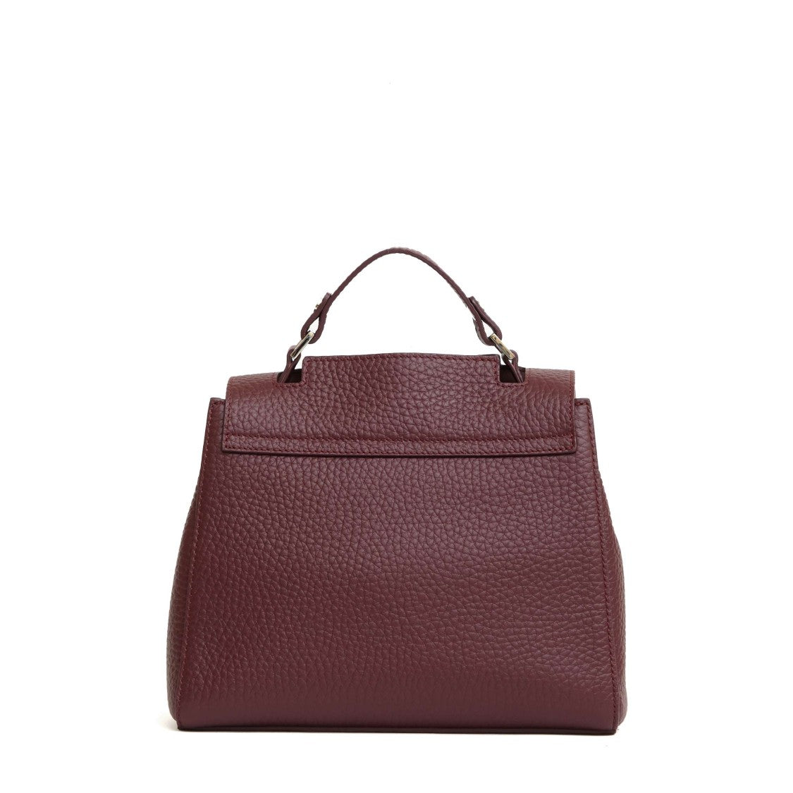 Orciani Structured Pebbled Leather Shoulder Bag
