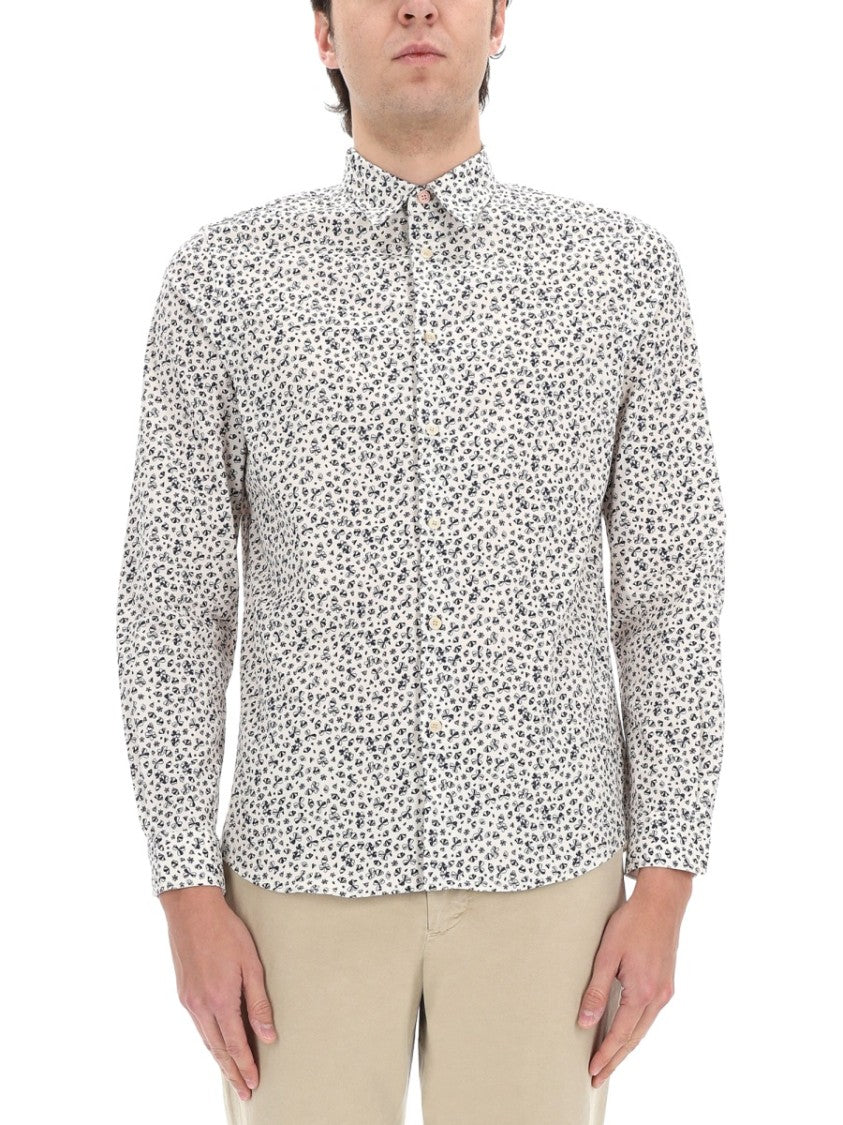 Ps Paul Smith Organic Cotton Intricate Floral Print Shirt