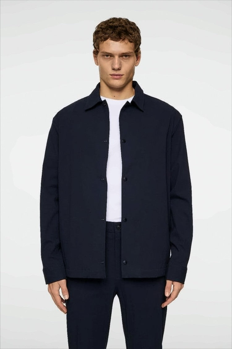 J Lindeberg Blue Jacket With Straight Silhouette