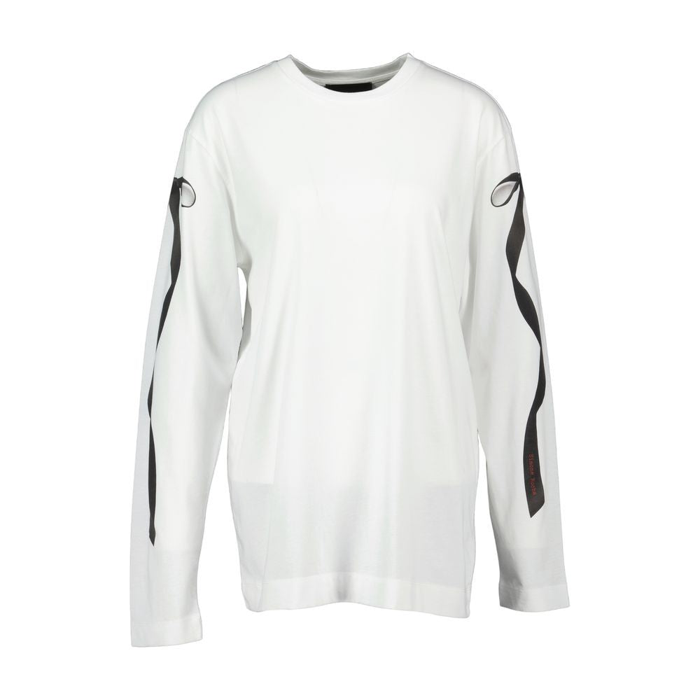 Simone Rocha Bow Tail T Shirt - Cotton - White