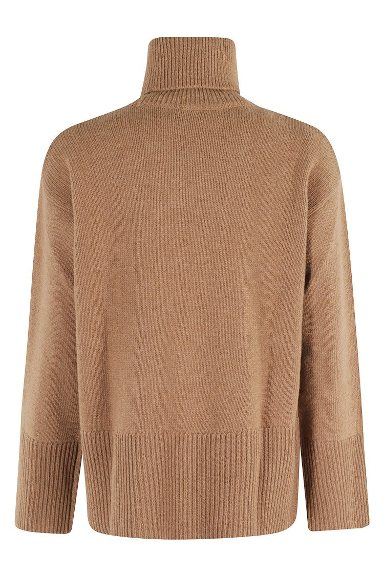 Woolrich High Neck Relaxed Fit Sweater In Muted Camel
