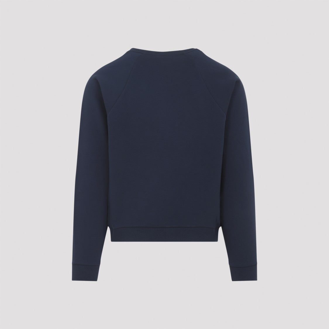 Celine Navy Blue Cotton Sweatshirt With Arched Logo Detail