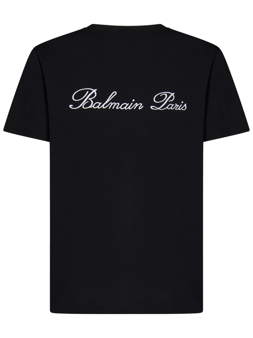Balmain Black Organic Cotton T-Shirt