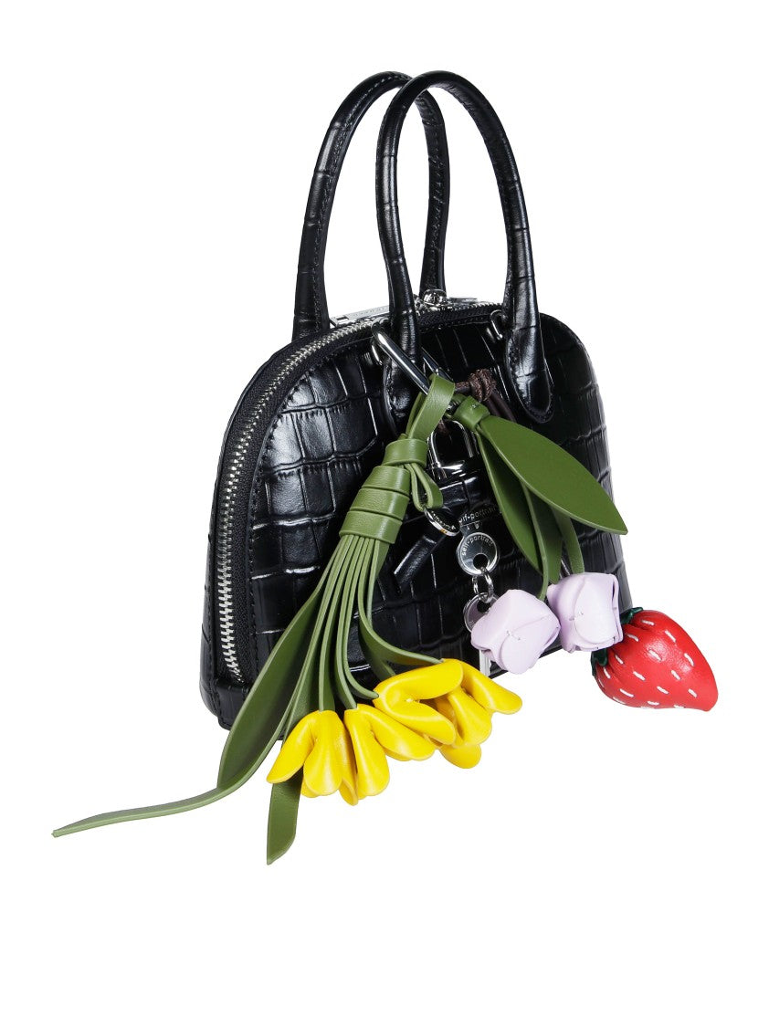 Self-Portrait Croc-Embossed Leather Toast Mini Bag
