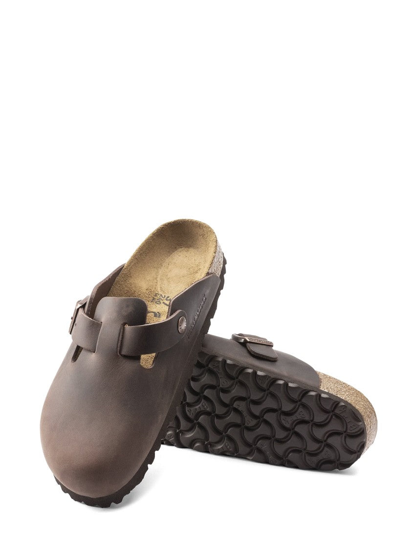 Birkenstock Boston Oiled Leather Slip-On Sandals