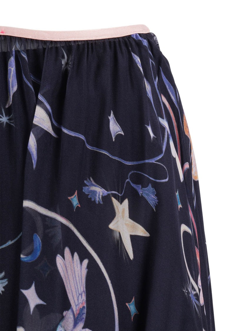 Forte Forte Deliverance Chiffon Printed Midi Skirt