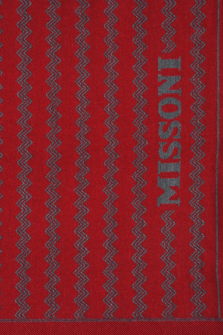 Missoni Red Wool Scarf