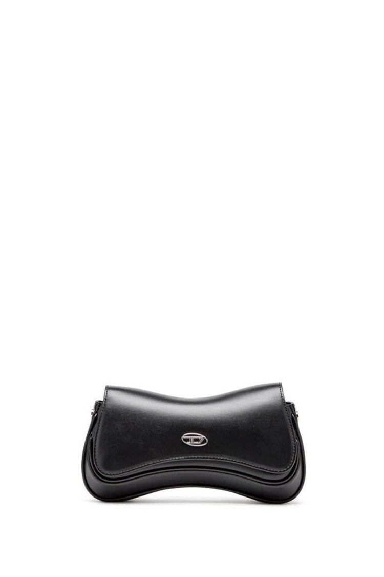 Diesel Black Leather Clutch