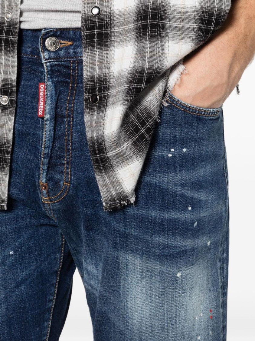 Dsquared2 Blue Classic Five-Pocket Denim Shorts