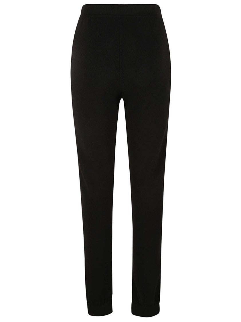 Saint Laurent Tapered High-Waist Trousers In Soft Cashmere