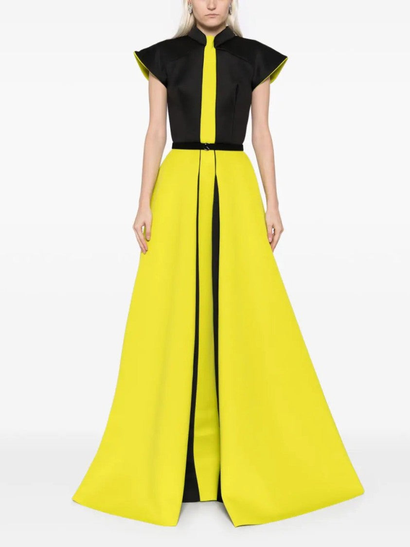 Saiid Kobeisy Neoprene Dress With Wide Shoulders