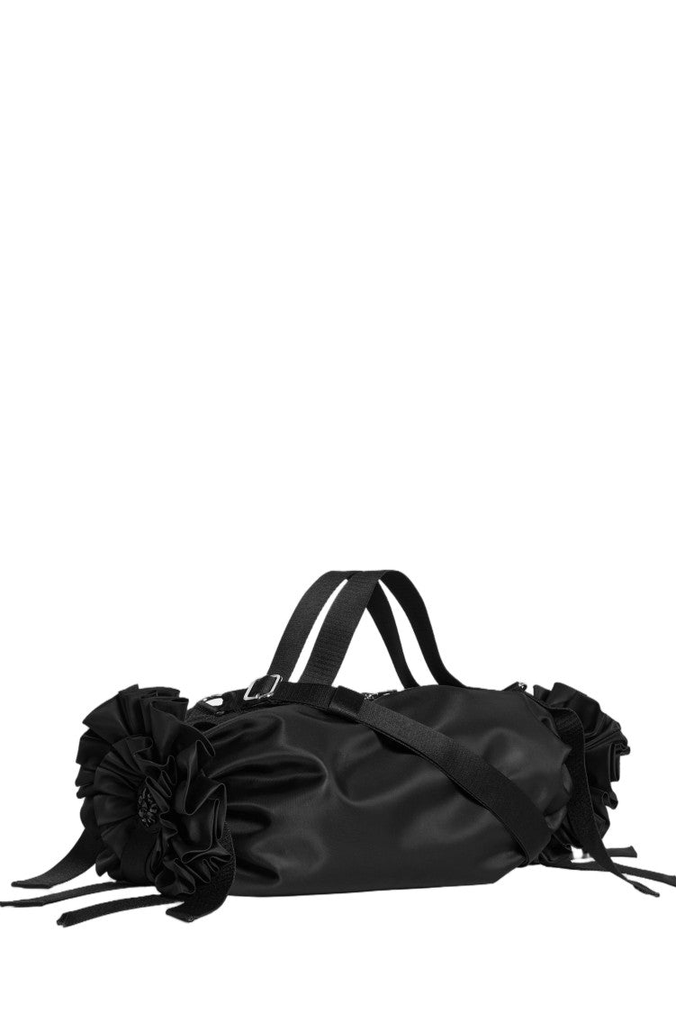 Simone Rocha Double Ribbon Rosette Handbag With Beaded Embellishments