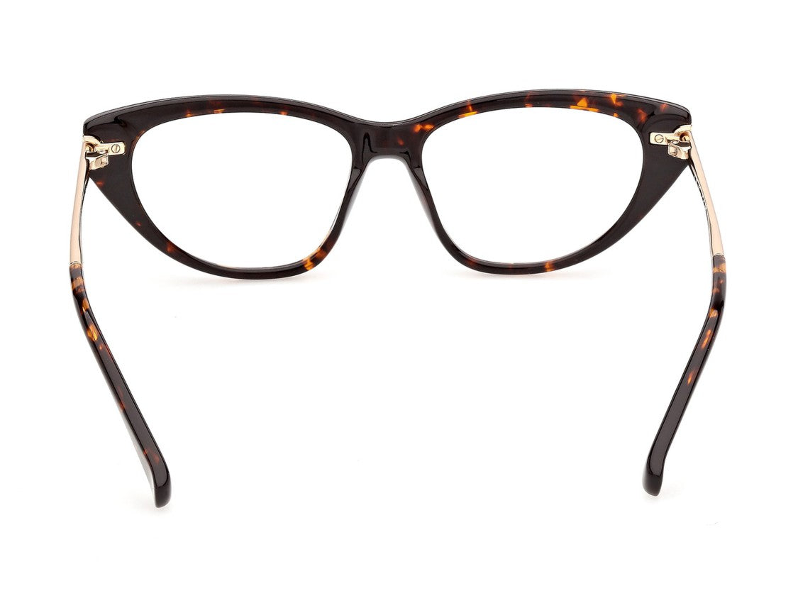 Max Mara Mm5254 Bold Tortoiseshell Gold Temple Cat-Eye Sunglasses