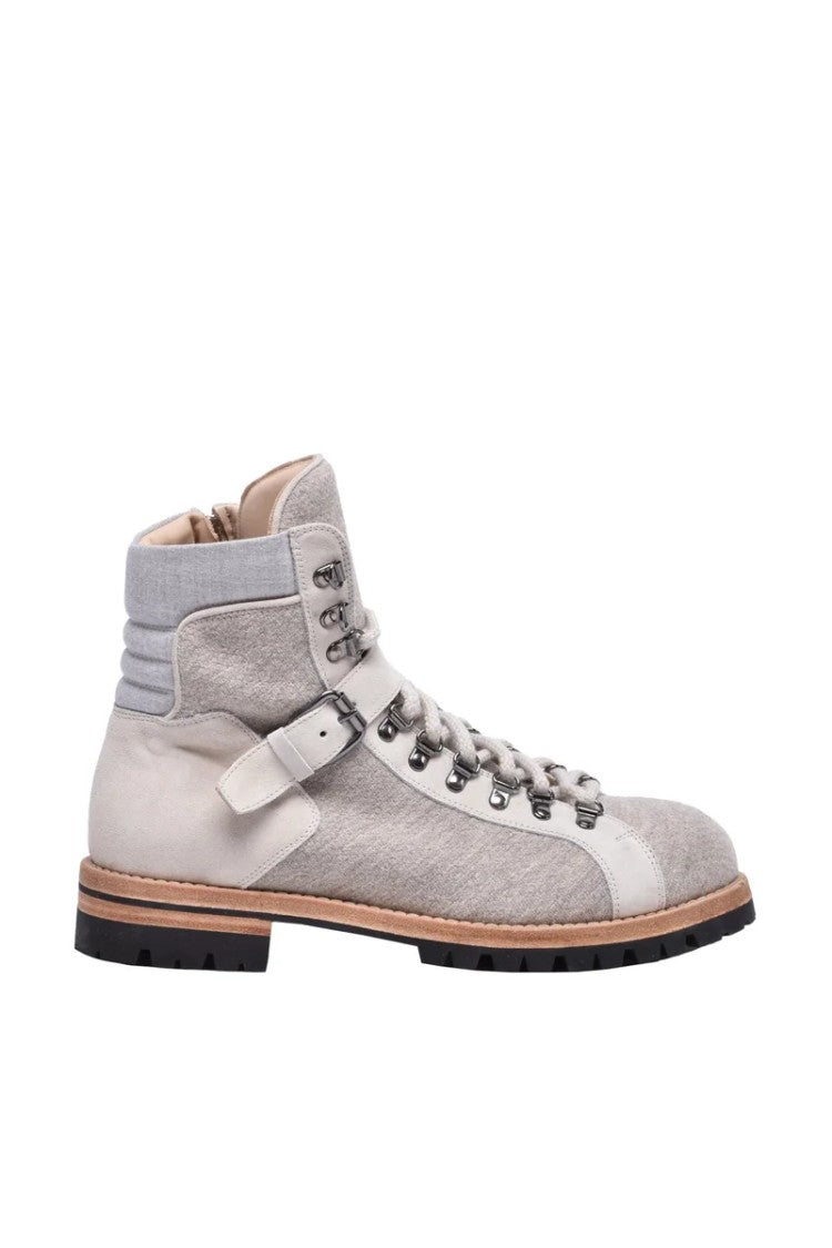 Eleventy Suede Boots - Beige