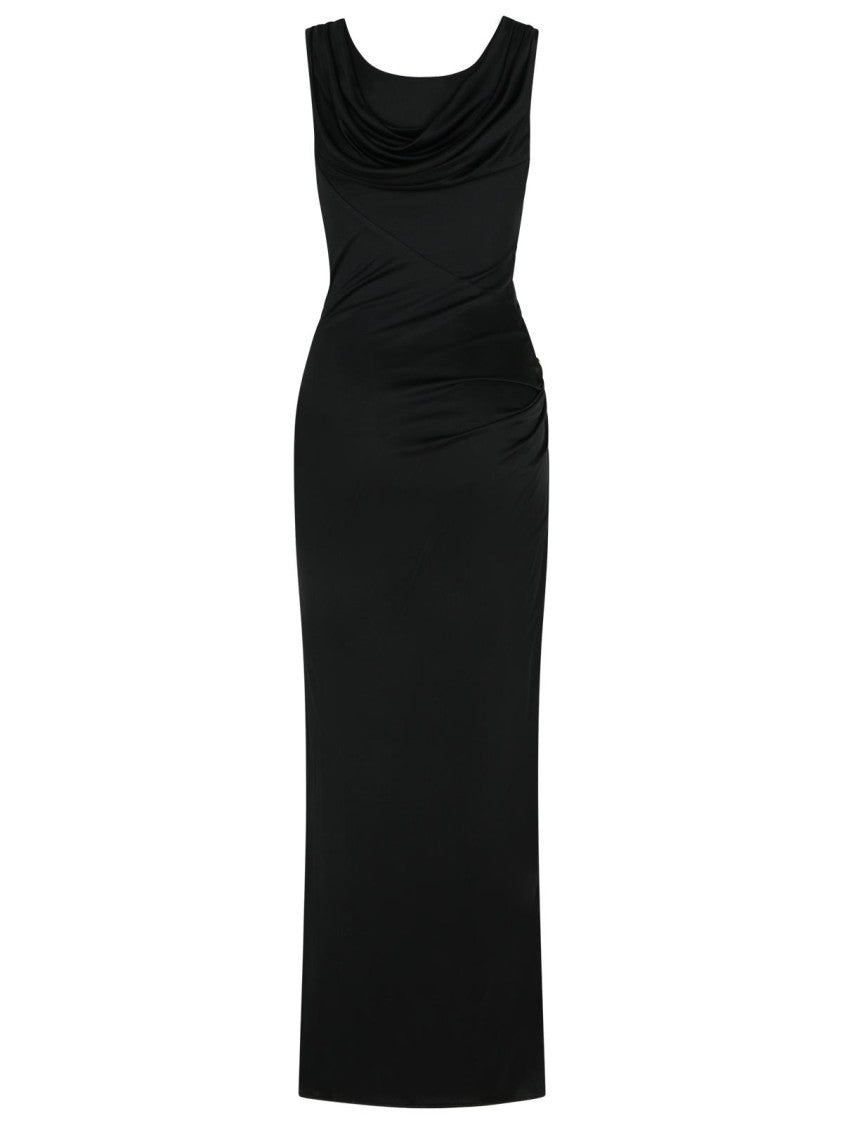 Versace Black Viscose Dress