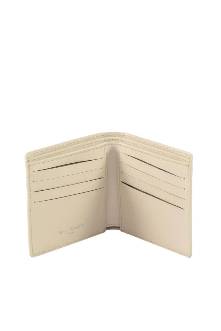Maison Margiela Leather Wallet Beige Men