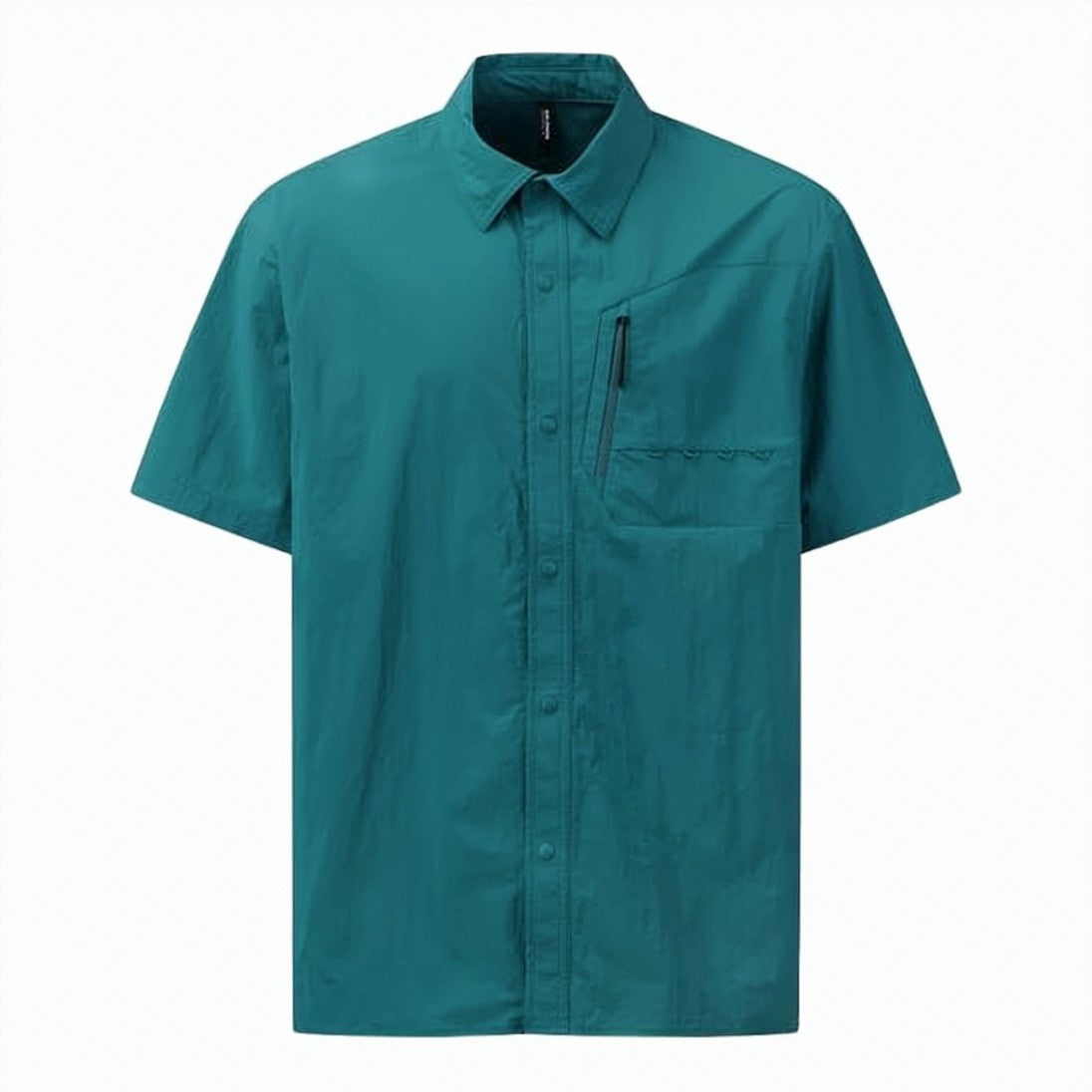 Salomon Short-Sleeve Casual Shirt With Classic Collar And Functional Pocket