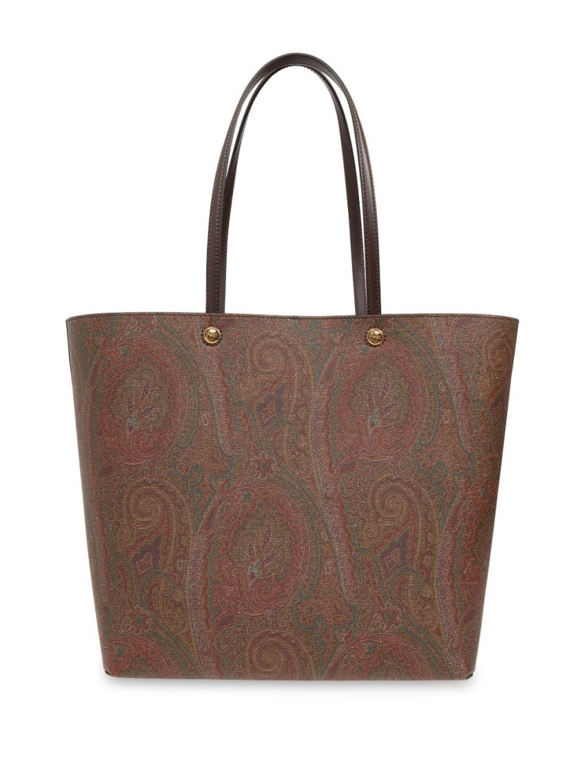 Etro Spacious Paisley Pattern Tote Bag