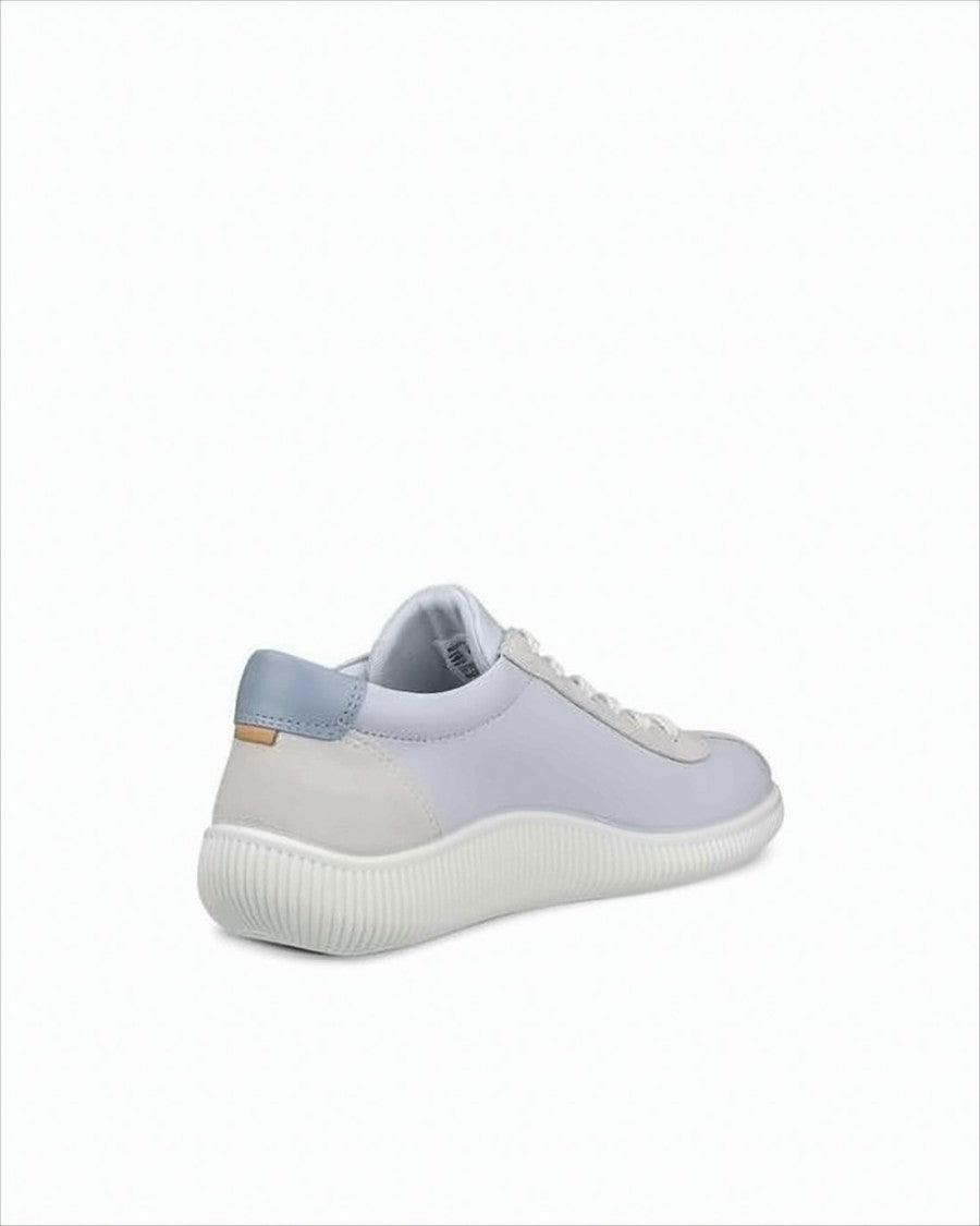 Ecco White Ecco Sneakers With Leather Upper