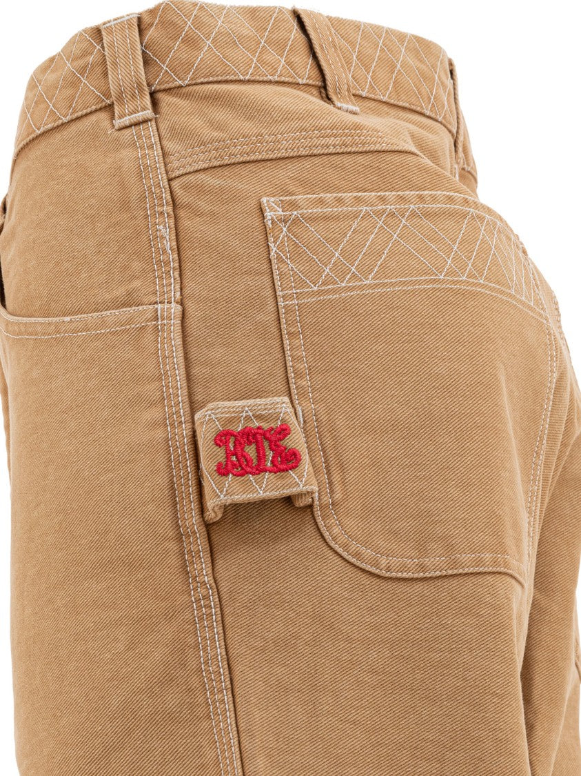 Bode Relaxed Fit Brown Trousers