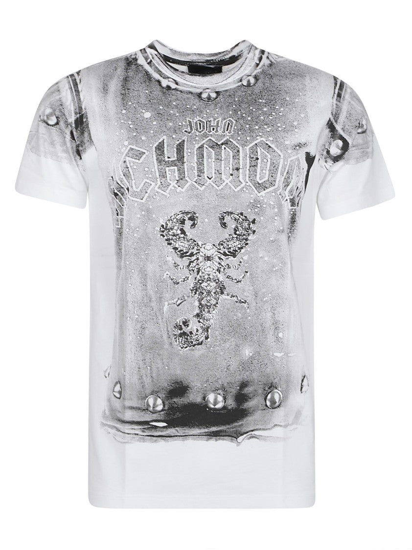 John Richmond Valpi Over Graphic Print Short-Sleeve Cotton T-Shirt