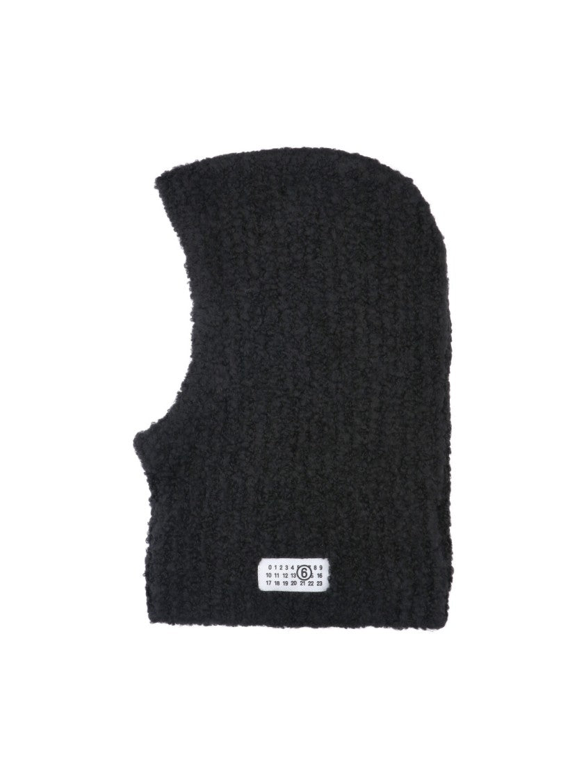 Mm6 By Maison Margiela Black Knitted Balaclava